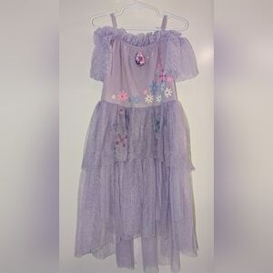 Disney Girls' Encanto Isabella Flower Tutu Dress - Lilac Purple Size Small